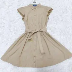 【美品】BURBERRY バーバリー ノバチェック Aラインシャツワンピース38