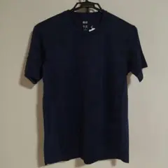 【新品タグ付き】ユニクロ　ドライEX　クルーネックTシャツ　Mサイズ　紺／迷彩柄