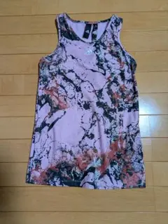 adidas レディースタンクトップ マーブル模様