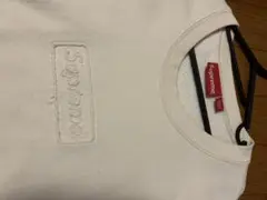 Supreme　cutout logo crewneck 希少白