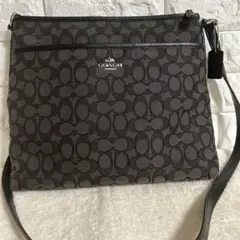 COACH グレー ショルダーバッグ