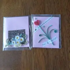 花の装飾 メッセージカード