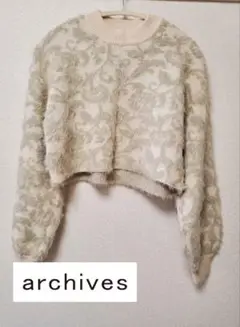 値下げ☆archives クロップドニット セーター