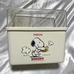 PIGEON　哺乳瓶用消毒ケース＆哺乳瓶はさみ　SNOOPY　スヌーピー