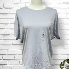 新品【ユニクロ】エアリズムドレープTシャツ　半袖　M トップス　夏　涼しい
