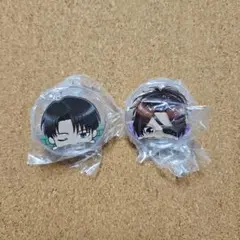 進撃の巨人　リヴァイ　ハンジ　はむはむクリップ　カプセルトイ　ガチャガチャ