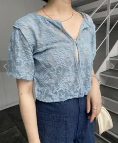 Kastane レーストップス　半袖