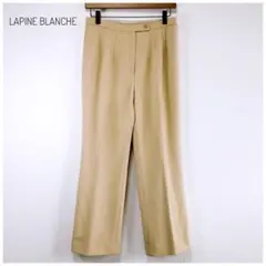 ラピーヌブランシュ タックパンツ スラックス オフィカジ ウール混 ポケット有
