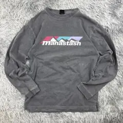 Manastash ロングスリーブTシャツ/ヴィンテージ加工/アウトドア/グレー