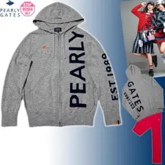 ★美品 パーリーゲイツ カシミア ニット パーカー セーター カシミヤ スニード