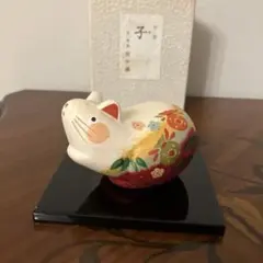 干支卯置物　京都　田中彌　アトリエ安田作　和紙製
