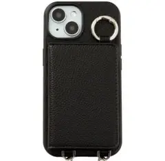 iPhone16ケース ショルダーストラップ 黒