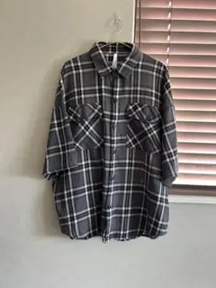 HALHAM チェックシャツ 半袖シャツ メンズシャツ