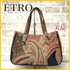 【美品】ETRO ハンドバッグ イタリア製 布 ペイズリー