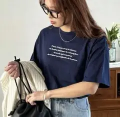 Discoat ネイビー Tシャツ Mサイズ