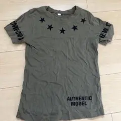 オリーブドラブ Tシャツ 130サイズ 星柄