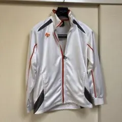 デサント ジャージ薄手 ホワイト光沢あり サイズS
