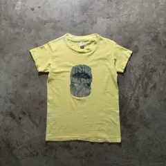 70s Hanes print Tee ピチT