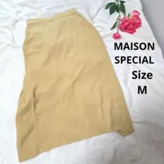 【人気☆MAISON SPECIAL】からし色　ニット　ロングスカート　サイズM
