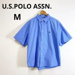 U.S.POLO ASSN. 半袖ビッグシャツ 刺繍 M