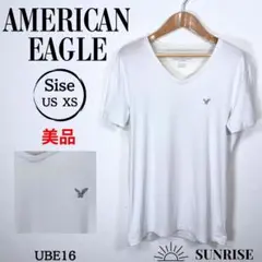 ★美品★ アメリカンイーグル Vネック Tシャツ ホワイト コットン XS