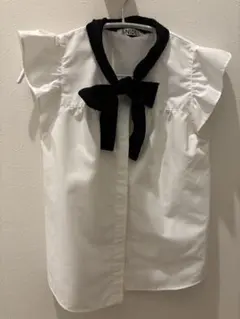 SNIDEL リボン付きノースリーブシャツ