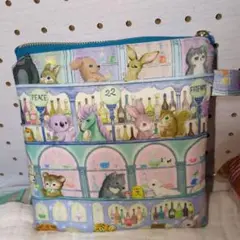 ユキエモンフラットポーチハンドメイド