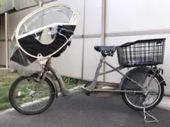 【レインカバー付き、使用2年】子供乗せ自転車