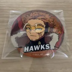 【匿名配送】ヒロアカ　ビッグ缶バッジ　ホークス