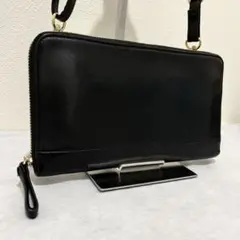 【良品✨】ポーター　ワイズ　トラベルウォレット2way ブラック