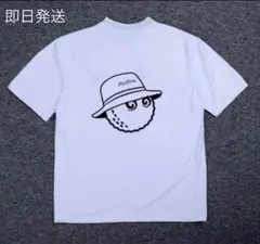 白　L マルボンゴルフ MALBON GOLF 　半袖　モックネック