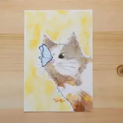 No.30猫と蝶