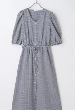 お値下げハニーズ　ギンガムチェック ロングワンピース
