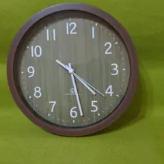 木目調インテリア時計 直径約30cm