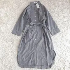 タグ付き✨MEW'S REFINED CLOTHES ストライプシャツワンピース