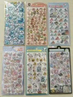 新品未開封　ぷくぷくシール　6セット　シール