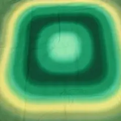 ■キャシーマム＊ハワイアン＊グラデーション＊グリーン＊110×90cm