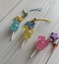 【東京ディズニーリゾート】ミッキーマウス ロリポップキャンディ チャーム 3色