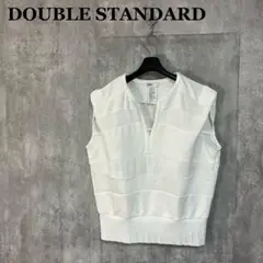 DOUBLE STANDARD DSC シフォン ポンチ異素材トップス