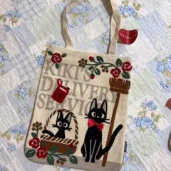 olive♪様專用 魔女の宅急便　ジシ　刺繍トートバッグ　バッグセット