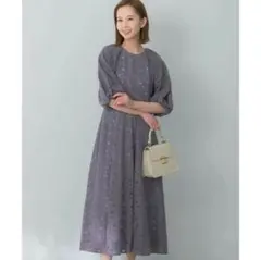 URBAN RESEARCH ROSSO バイカラーレースドレス