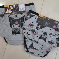 新品クロミ　ショーツ 4枚セットKuromi 160 グレー　サンリオ　パンツ