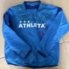 ATHLETA 青 長袖 ピステ サッカー用　150cm