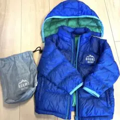 BEAMS mini ダウンジャケット 収納袋付き