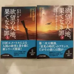 欲望の大地、果てなき罪 上・下セット
