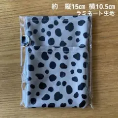人気‼︎ラミネート　合皮　ナースポーチ　オーガナイザー　ダルメシアン柄　dog