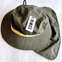 《新品・未使用・タグ付き》　EDWIN ☆日除けタレ付き バケットハット