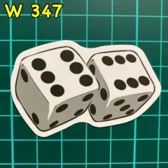 防水ステッカー シール サイコロ