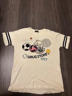 DRUG STORE'S キャラクター Tシャツ オフホワイト