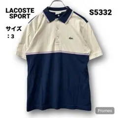 【即購入OK】LACOSTE SPORT 半袖ポロシャツ サイズ3